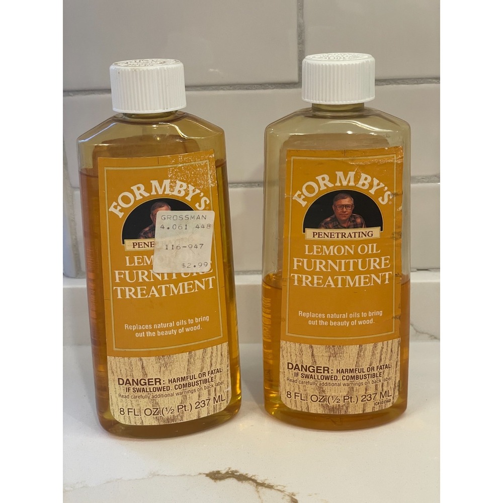 Lot 2 Formby's Lemon Oil Treatment Wood Furniture Clean 16 fl oz 80% +‎ 40% Full